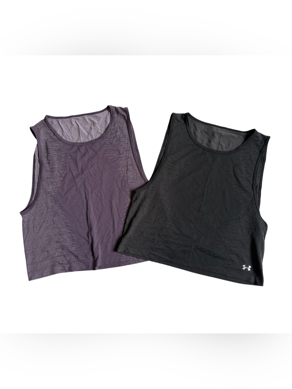 Under Armour‎ - Set of 2 Women's Lightweight Tank Tops - Small - Black & Purple